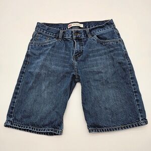 Levi Strauss 505 Regular Fit Denim Shorts Boys Size 10 Husky W30